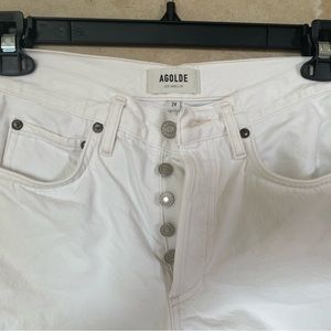 AGOLDE white shorts (short shorts)